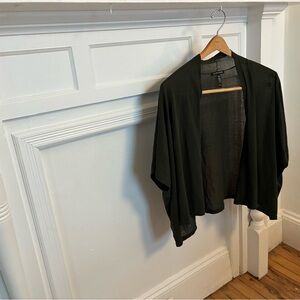 Eileen Fisher Olive Green Layering Top